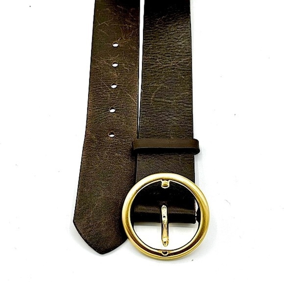 Talbots Leather Belt with Brass Buckle, Style number 6125, Made in the US, Small - Picture 3 of 14